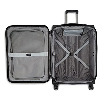Samsonite Ascella 3.0 Softside Expandable Luggage with Spinner Wheels, 3-Piece Set (20/25/28), Black - color: Black, size: 3-Piece Set (Carry on/Medium/Large)