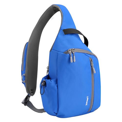 Crossbody Sling Bag, RFID Travel Hiking Sling Backpack, Compact EDC Bag - color: Blue