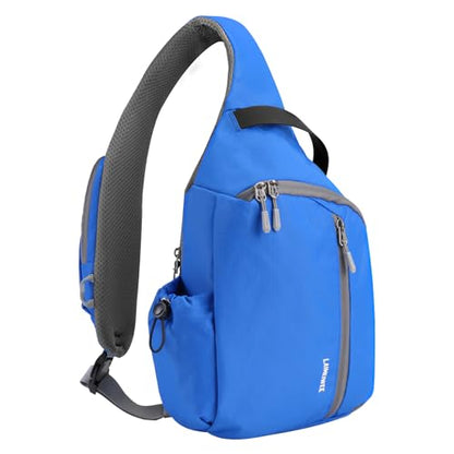 Crossbody Sling Bag, RFID Travel Hiking Sling Backpack, Compact EDC Bag - color: Blue