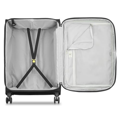DELSEY PARIS Cruise 3.0, 28 Inch Checked Softside Luggage, Black - color: Black, size: Checked-Large 28 Inch
