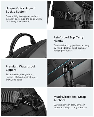 Somago Sling Crossbody Backpack Chest Bag Single Shoulder Daypack Grey - color: Grey