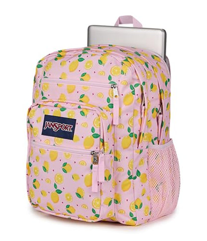 JanSport 34L Big Backpack - 15 Inch Laptop Sleeve, Lemonade Stand - color: Lemonade Stand Pink