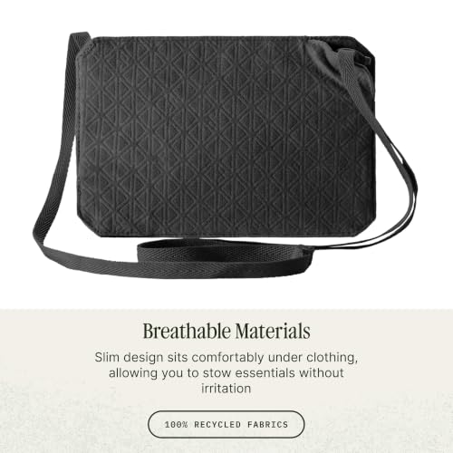 Eagle Creek Undercover RFID Neck Wallet – Lightweight Travel Security with RFID Blocking – Hidden, Adjustable Strap - color: 010 Black