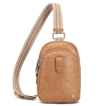 INICAT Small Anti Theft Crossbody Bag for Women,Sling Purse - color: Earth Yellow', size: Large