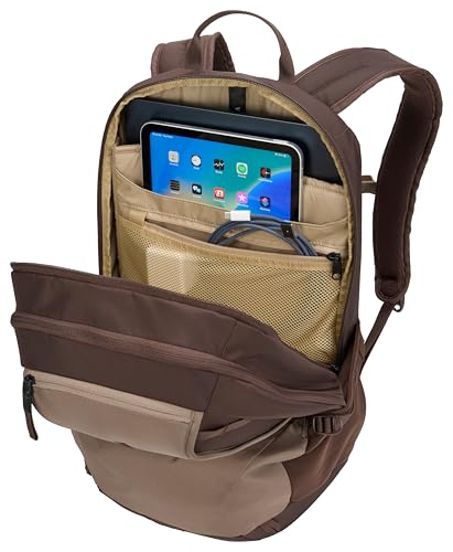 Thule EnRoute Backpack 23L, Elevated 15.6" Laptop Pocket, TPU Zip Pocket - color: Tinted Taupe/Nuanced Brown, size: 23L