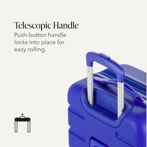 SWISSGEAR Signature Carry-On/Large Hardside Expandable Spinner Luggage Set, ABS Construction, TSA-Friendly Lock, Cobalt, 2-Piece Set (19/27-Inch) - color: Cobalt, size: 2-Piece Set (19/27)