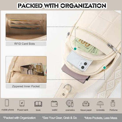 Anti Theft Crossbody Bags for Women,RFID Blocking Sling Bag - color: 03green