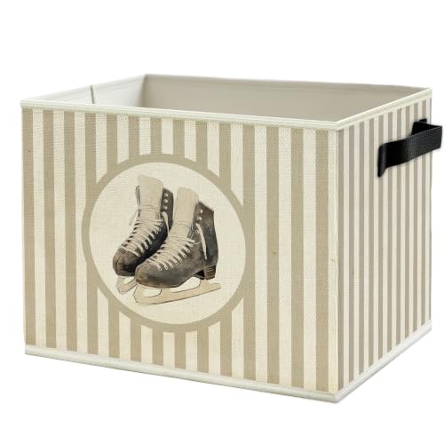 Hockey Sports Nursery Storage Bin Basket with Handles - color: Color35