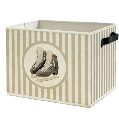 Hockey Sports Nursery Storage Bin Basket with Handles - color: Color35