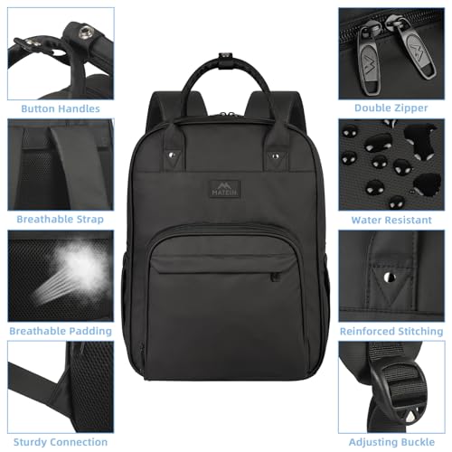 MATEIN Medical Backpack, 17 Inch Laptop Backpack with Removable Organizer - color: Black, size: 17 Inch