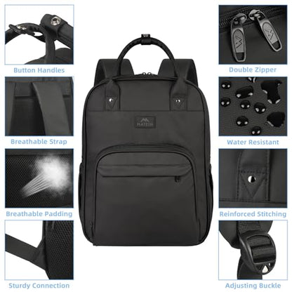 MATEIN Medical Backpack, 17 Inch Laptop Backpack with Removable Organizer - color: Black, size: 17 Inch