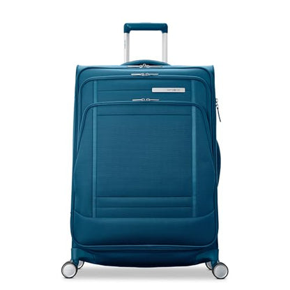 Samsonite UpLIFT Lightweight Medium Checked Softside Luggage with Spinner Wheels - Expandable - Airline-Approved, Polyester Soft Suitcase for Ultra Light Travel - Cerulean Blue - color: Cerulean Blue, size: Medium Checked