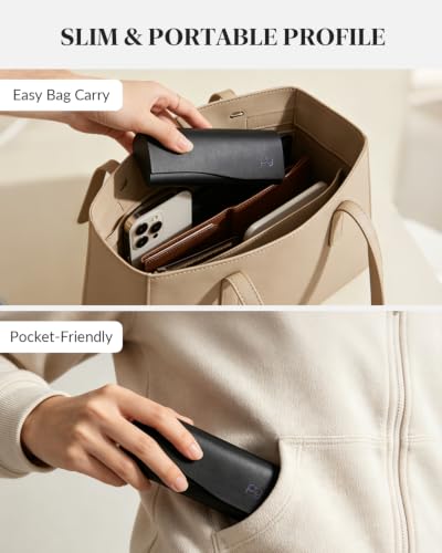 Payne Glasses Slim Glasses Case, Reading Glasses Case - color: Black - 2 Pack