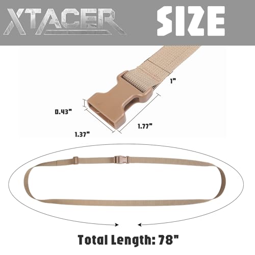 XTACER Backpack Accessory Strap Luggage Straps Cover Strap Sleeping Bag Strap with Buckle (TAN - Release Buckle Straps (4-Pack)) - color: TAN, size: 78 Inches