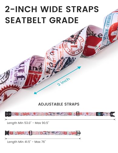 Travelkin Luggage Straps TSA Approved, Suitcase Straps with TSA Lock - color: Journey