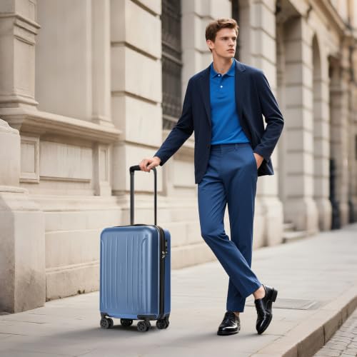 KYME 24-Inch Medium Luggage Checked TSA Approved Suitcase,24",Royalblue - color: Royalblue, size: 24" Checked