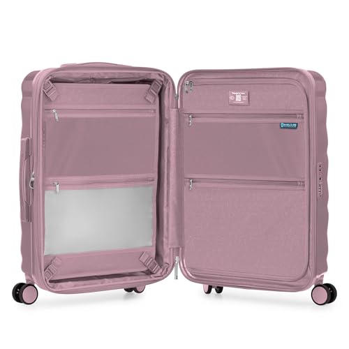 Traveler's Choice Edinburgh II Hardside Spinner Luggage, TSA Lock, Muted Pink, 3 Piece Set (21/25/29) - color: Muted Pink, size: 3 Piece Set (21/25/29)