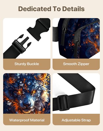 Fanny Pack 여행용 벨트 백 Everywhere 크로스바디 백 여성용 허리 팩 조절 가능한 스트랩 방수, 블랙., 패션 - color: 블랙.
