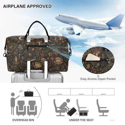 Mushroom Quilted Travel Bags Weekender Duffle Bags - color: Color 17