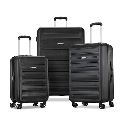 American Tourister Westridge Hardshell Luggage Set - 3 Piece Set - 20" Carry-On, 24” & 28” Checked Luggage Set with 360° Spinner Wheels - Expandable Suitcases for Extended Travel - Black - color: Black, size: 3PC SET (CO/M/L)