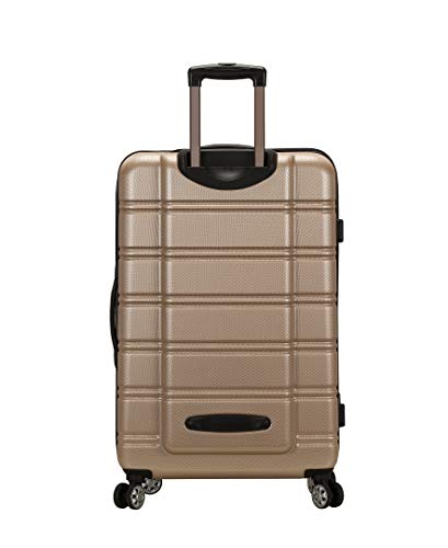 Rockland Melbourne Hardside 3 Piece Expandable Spinner Wheel Luggage Set, (20"/24"/28"), Champagne - color: Champagne, size: 3 Piece (20"/24"/28")
