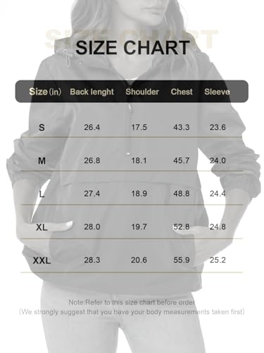 Avoogue Womens Rain Jacket with Hood,Pullover,Packable,Lightweight,Windbreaker,Waterproof,Breathable. - color: Beige, size: Medium