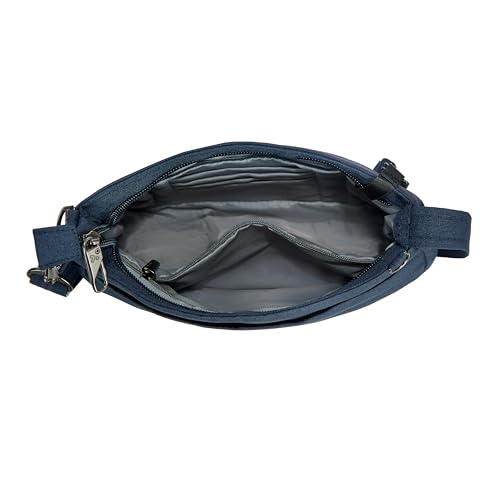 Travelon Anti-Theft Metro Saddle Crossbody - color: Navy Heather