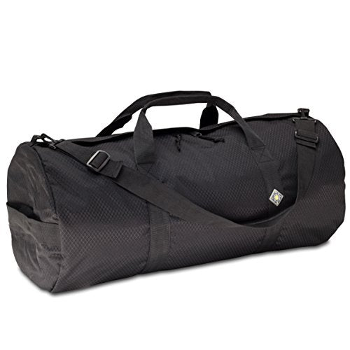 75L Hauler Heavy Duty Duffle Bag, Weatherproof Ripstop Gym Travel Gear Bag - color: Black, size: 14" x 30" (75 Liters)