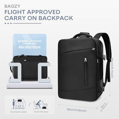 40x30x15cm Personal Item Travel Bag for Airplane Underseat Backpack