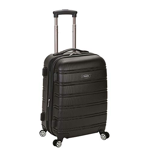 Rockland Melbourne Hardside Expandable Spinner Wheel Luggage, Carry-On 20", Black - color: Black, size: Carry-On 20"