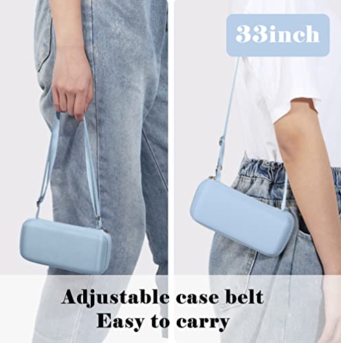 ESUFEIR Mini Sun Umbrella for Purse With Case - color: Baby Blue