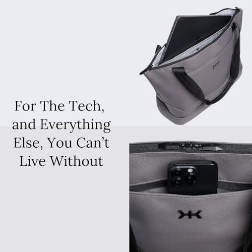 Knack Expandable Laptop Tote, 16-Inch Laptop, 18L-26L - color: Alloy Gray, style: Laptop Tote