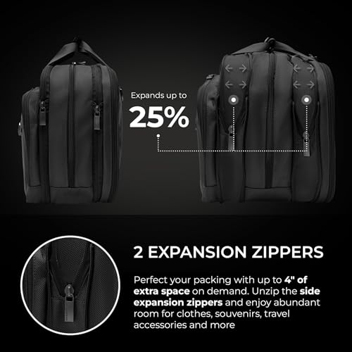 Expandable Cabin Bag - color: Black, style: Expandable Duffle