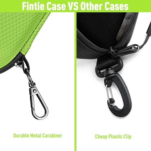 FINTIE Sunglasses Case, Hard EVA Shell Shockproof Sport Glasses Case - color: Emerald Green