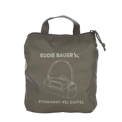 Eddie Bauer Stowaway Packable Duffel Bag| Travel | Foldable | Lightweight | Durable | Ripstop Polyester | 23" Length | 45L Capacity - Spruce Green - color: Spruce