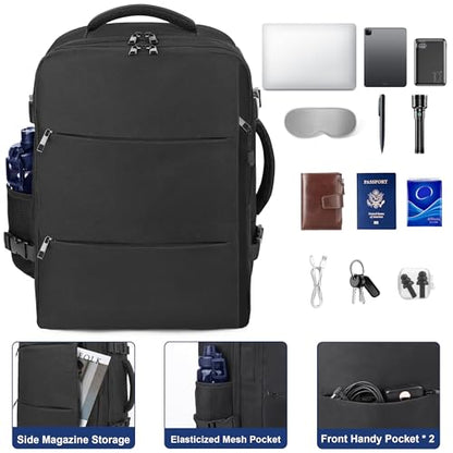 HILOMON Carry-on Backpack for Traveling Flight Approved Personal Item Bag