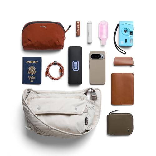 Cinch Sling (Everyday Shoulder Bag with Internal and External Organization, and Light Comfortable Padding) - color: Oat