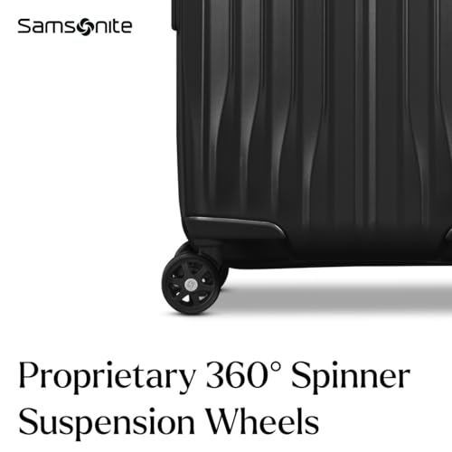 Samsonite UpLIFT Large Checked Hardside Luggage with Spinner Wheels - Airline-Approved, TSA Lock, Adjustable Handle System - Polycarbonate Hard Suitcase for Ultra Lightweight Travel - Phantom Black - color: Phantom Black, size: Large Checked Spinner