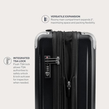 Travelpro Pathways 3 Hardside Expandable Luggage, 8 Spinner Wheels, Lightweight Hard Shell Suitcase, 2 Piece Set (21/28), Black Knight - color: Black Knight, size: 2-Piece Set (21/28)
