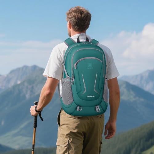 MIYCOO Ultralight Packable Backpack, 35L Waterproof Hiking Daypack | Travel Camping Foldable Daypack, Hiking Back Pack for Men Women, Green - color: Green