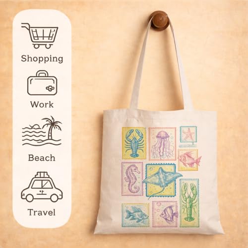 Book Lover Tote Bag with Funny Reading Quote Bag - color: Summer 01