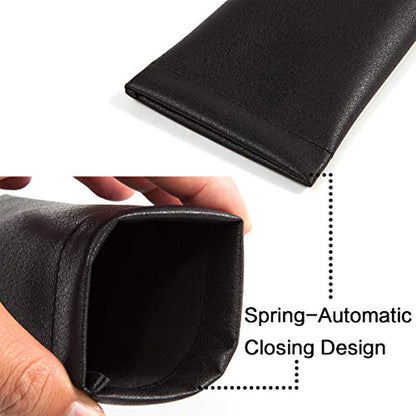 TRIUMPH VISION Eyeglass Case Glasses Case Soft Sunglass Pouch Sleeve 3 Pack - color: 3 Pack Dark Grey, Red, Black
