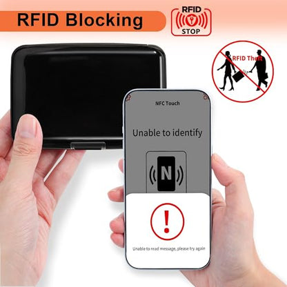 Mayski Credit Card Holder for Women RFID Blocking Wallet, Black - color: Black