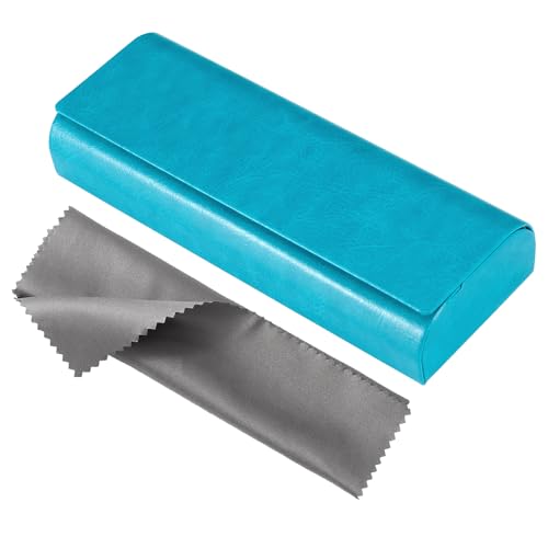 Vemiss Hard Shell Eyeglass Cases, Lightweight Portable Glasses Case for Women Men - color: D1-blue