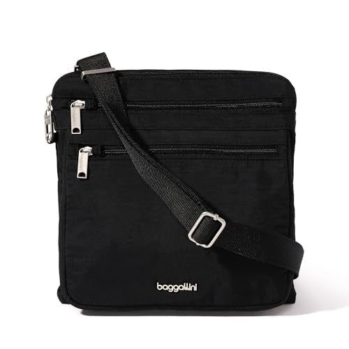 Baggallini Securtex Anti-Theft Large Crossbody - color: Black