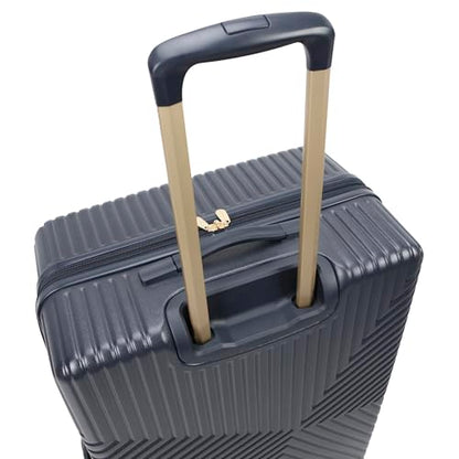 Jessica Simpson Abilene 28" Expandable 8-Wheel Spinner Large Checked Luggage Suitcase, Blue Nights - color: Blue Nights, size: Large Checked