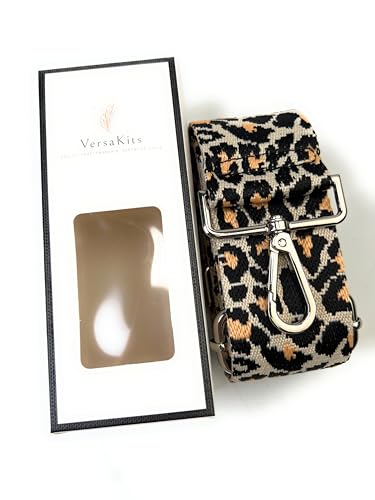 Purse Strap Replacement for Crossbody Bags & Handbags - color: Beige Black Leopard, size: 1-1/2 Inch Wide