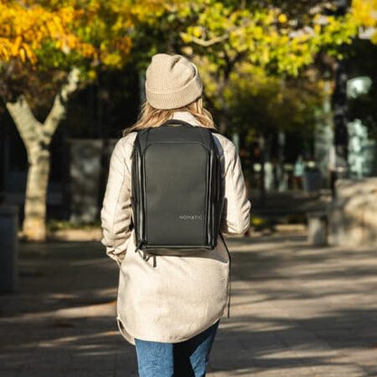 NOMATIC Travel Pack - Mens Travel Backpack - Expandable to 30L - Water Resistant Daypack - TSA-Ready - 16 Laptop - color: Black, size: 20L