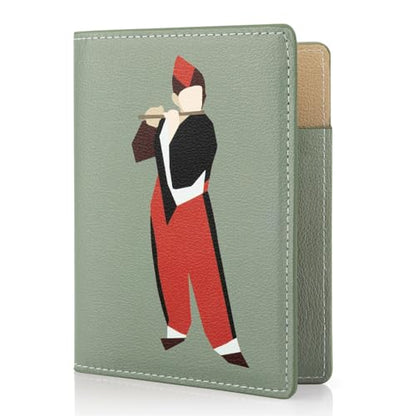 Lychii RFID-blocking Passport Holder Cover, Slim PU Leather Passport Wallet - color: Green/khaki