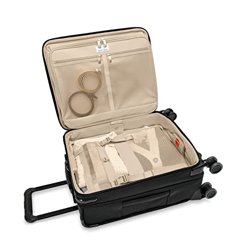 Briggs & Riley Baseline Global 21 Inch Softside Carry-On Spinner, Black - color: Black, size: 21" Carry-On